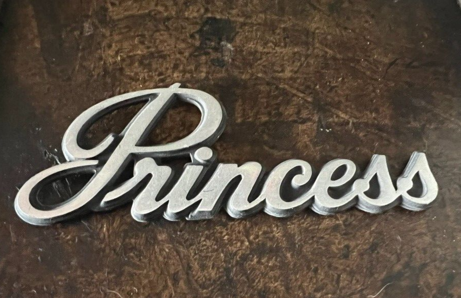 Austin Princess Armes Emblème Écrit Logo Plaque Voiture Métal Original 