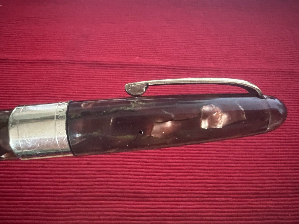 🔴 CONTESSA penna stilografica celluloide leva pennino originale vintage '30
