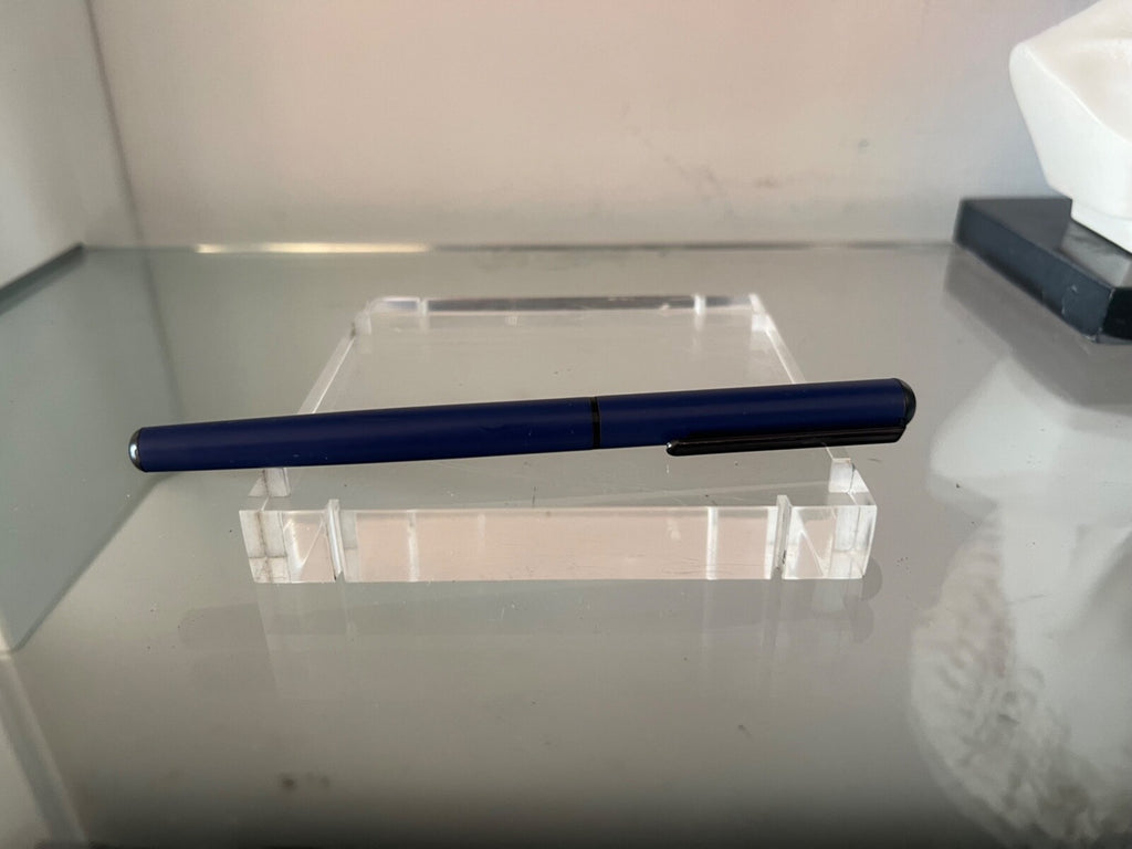 🔴 SERGIO TACCHINI penna stilografica GOLF lacca blu a cartuccia scrive vintage