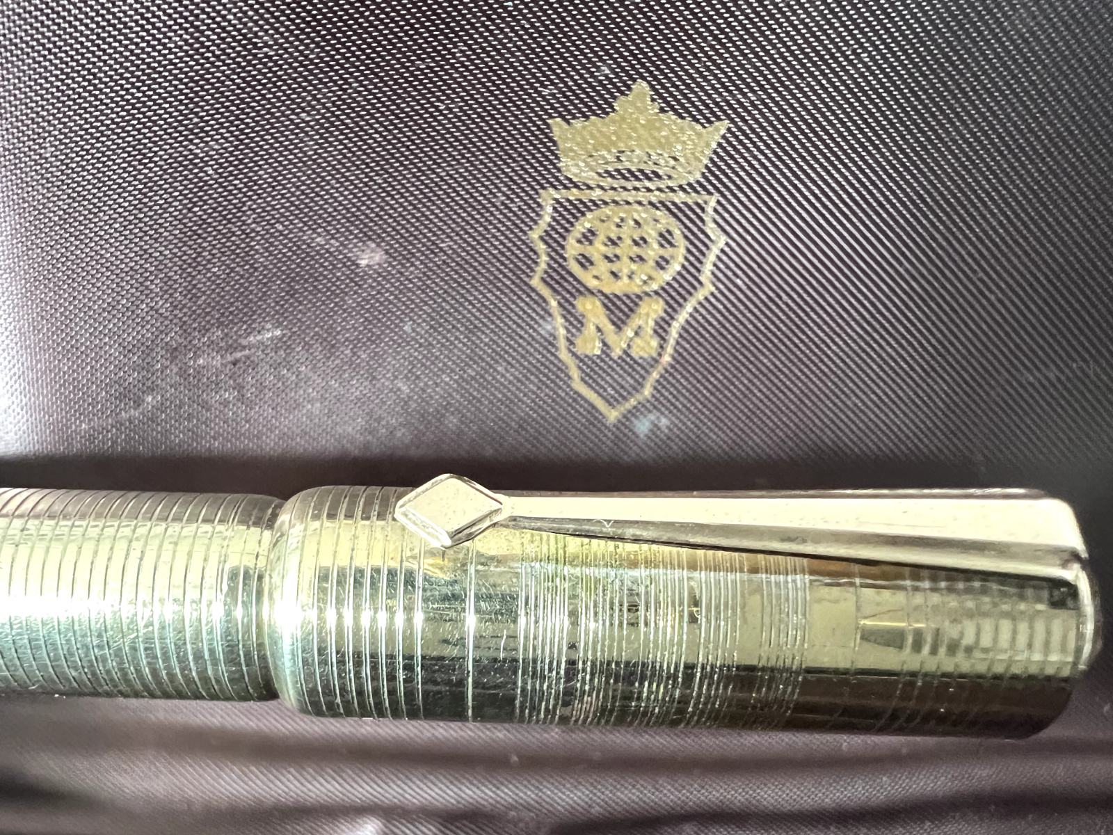 Mais Gus P.O Stylo-Plume Stylo à Plume Rétractable Plaqué Or Fonctionne Rétro