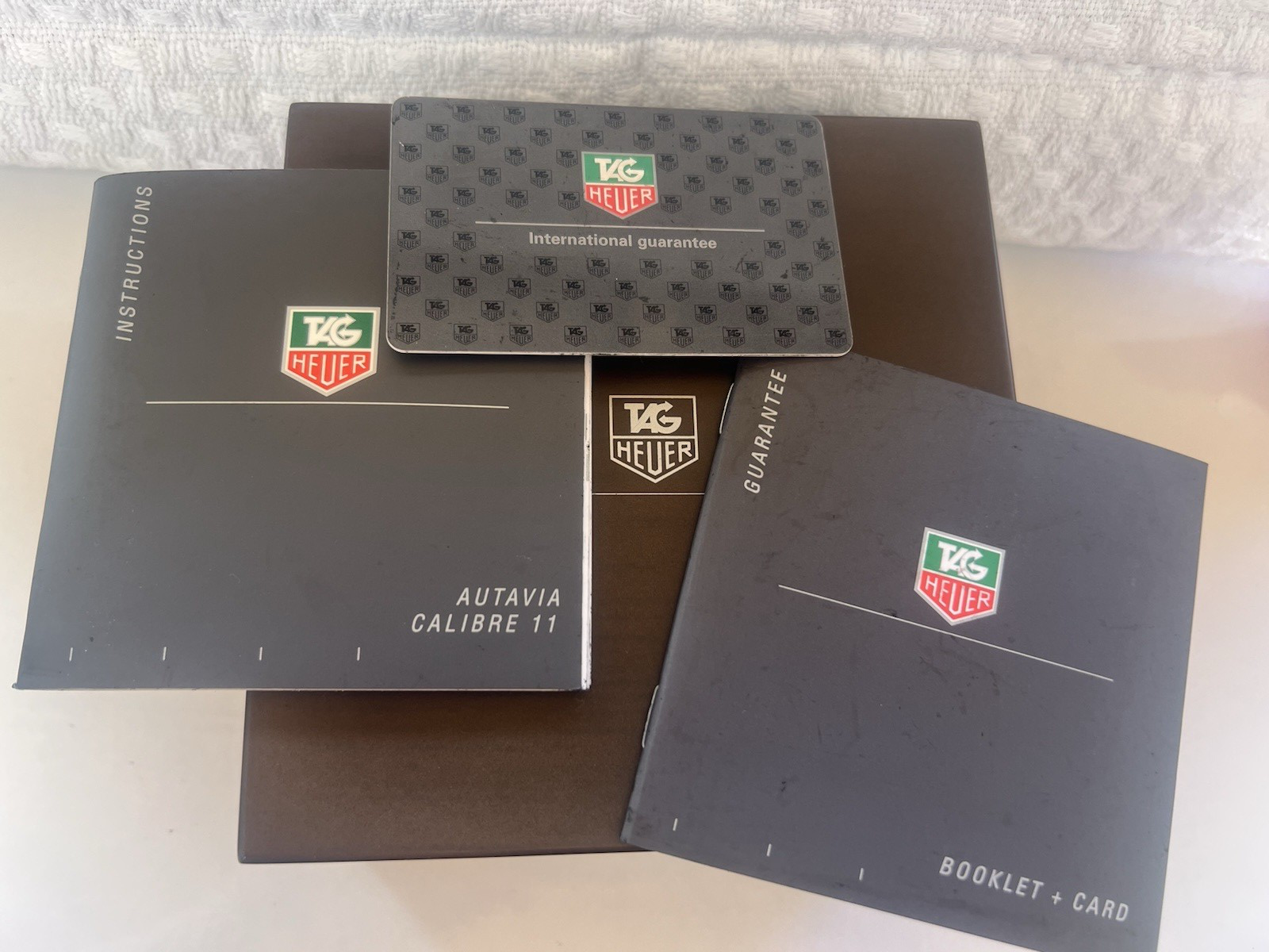 🔴 TAG HEUER box scatola orologio astuccio Autavia Calibro II libretti GARANZIA