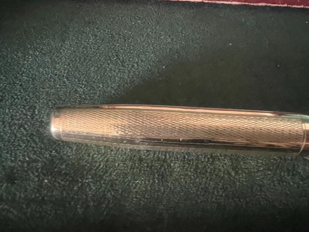 Columbus Extra Stylo-Plume Stylo à Plume Plaqué Or 18 KT Levier Écrit Vintage
