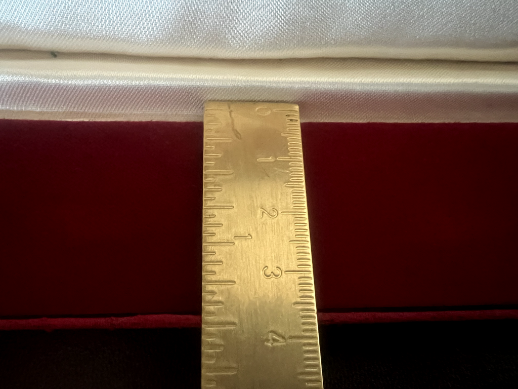 LANCO Box Wristwatch Case Box Red With Stops Vintage 