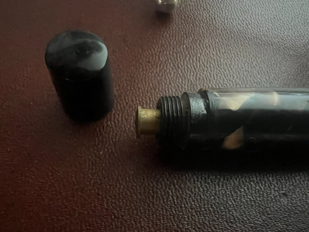 ELMO Pluma Stylográfica De Montegrappa Marmoleada mit Vintage-Emblem 