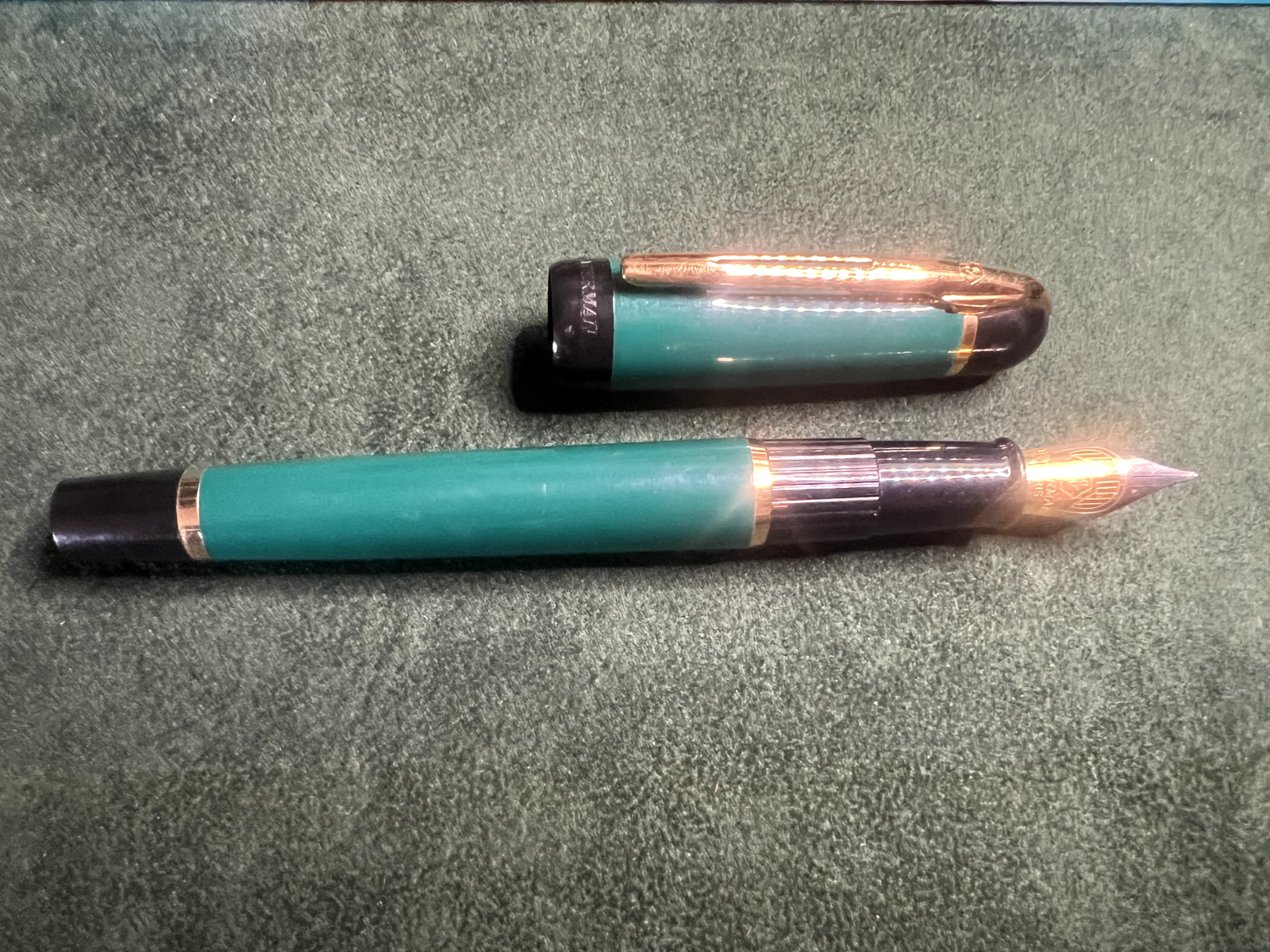 Waterman Stylo-Plume Stylo à Plume Phileas Vert F A Cartouche Trousse