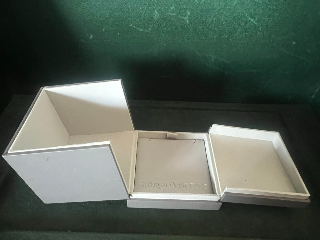 🔴 GIORGIO VISCONTI scatola anello custodia astuccio cofanetto