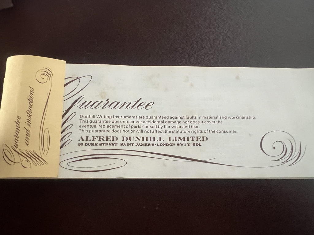 Dunhill Stift Füllfederhalter Silber 925 Sterling Feder Gold M Montblanc