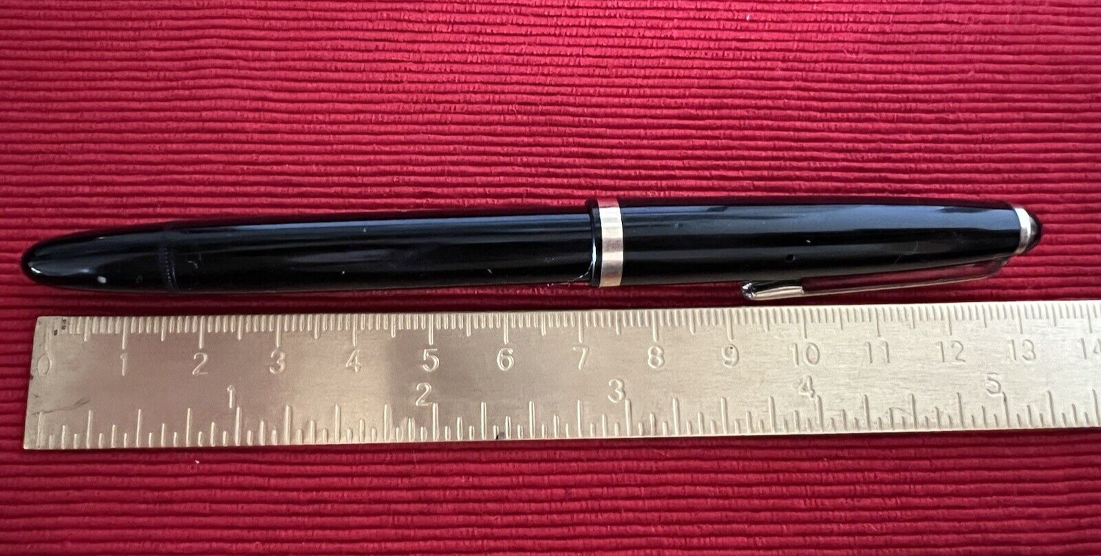 🔴 STILUS penna stilografica 111 P pennino ORO 14K pistone italiana vintage 1950