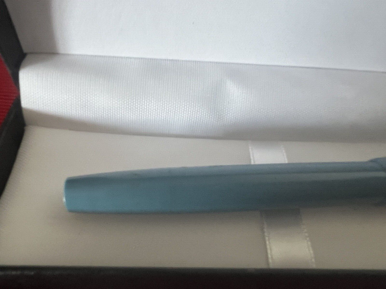 Original Bohler Stylo-Plume Stylo à Plume Bleu À Piston Écrit Vintage 1950