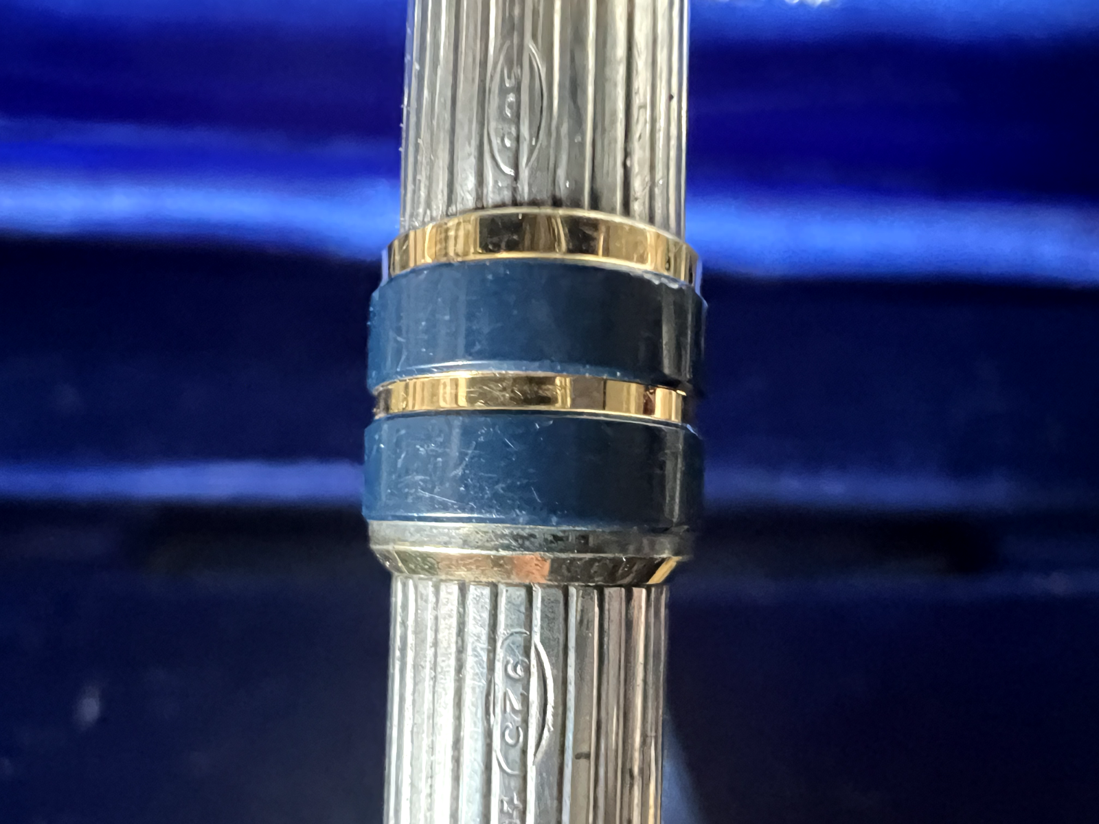 🔴 AURORA penna sfera Marco Polo ARGENTO 925 MASSICCIO Kontron smalti scrive 8