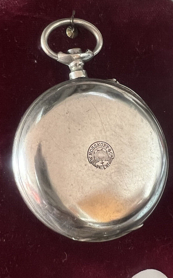 🔴 ROSSKOPF orologio tasca uomo manuale parti da revisionare parti vintage