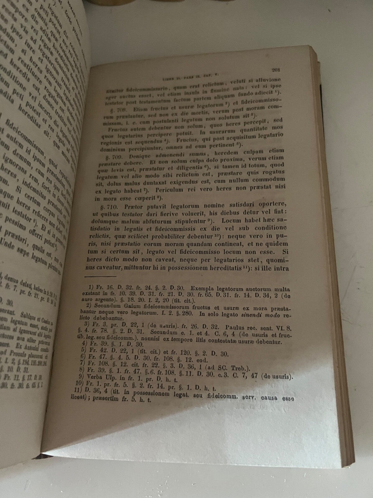 🔴 Book IURIS ROMANI PRIVATE Warnkoenig in Latin Adolphi Marci 1860 ANTIQUE 