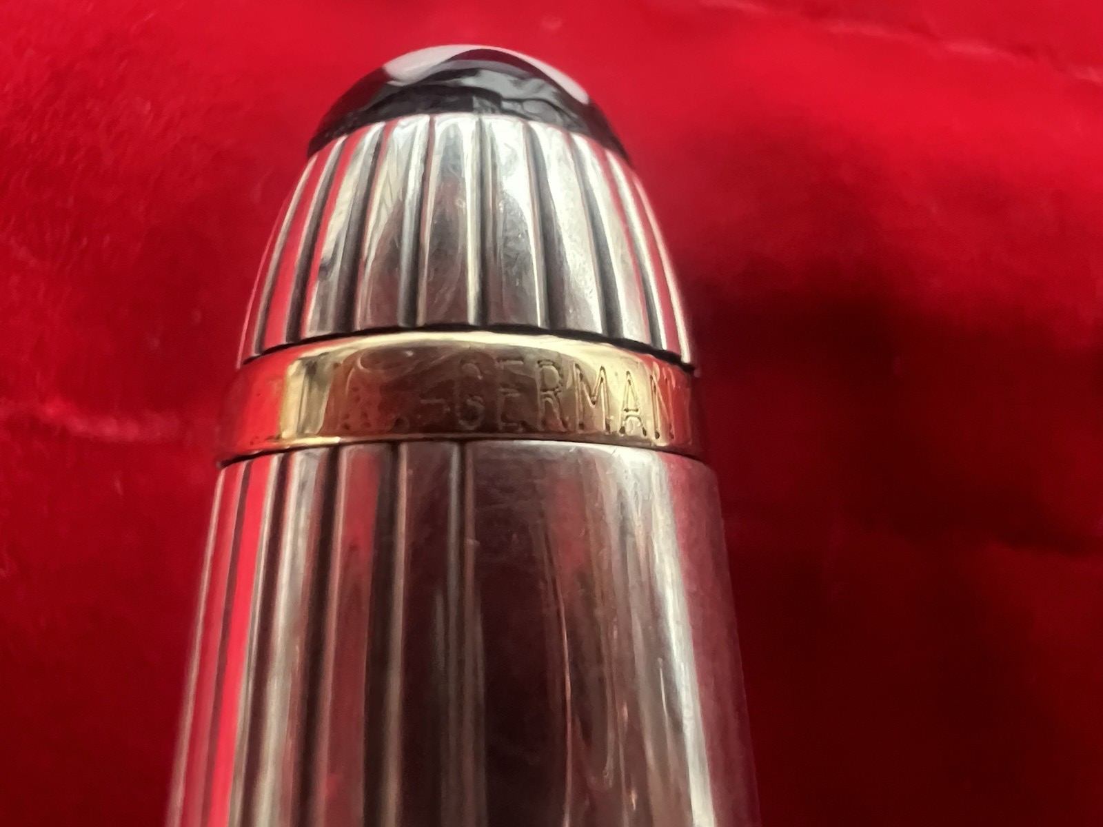 🔴 MONTBLANC Meisterstück Solitaire 164 Ballpoint Pen Solid Silver 925 SUPER 