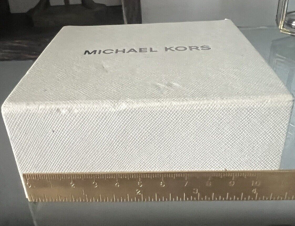 🔴 MICHEAEL KORS box scatola orologio beige custodia istruzioni