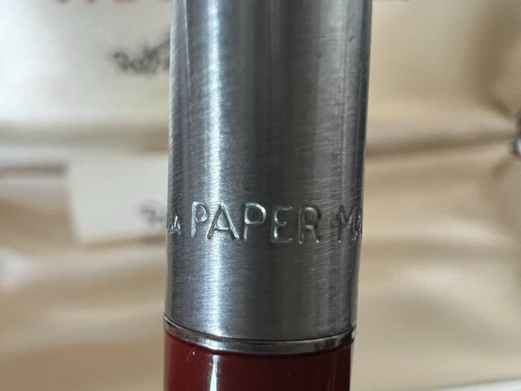 🔴 PAPERMATE Replay Kugelschreiber in Rotchrom mit Vintage-Box 