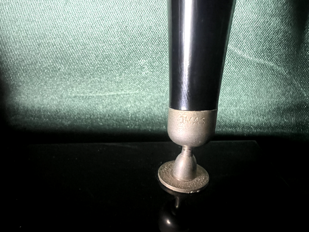 OMAS Onyx Black Fountain Pen Desk Holder Vintage 2 Places
