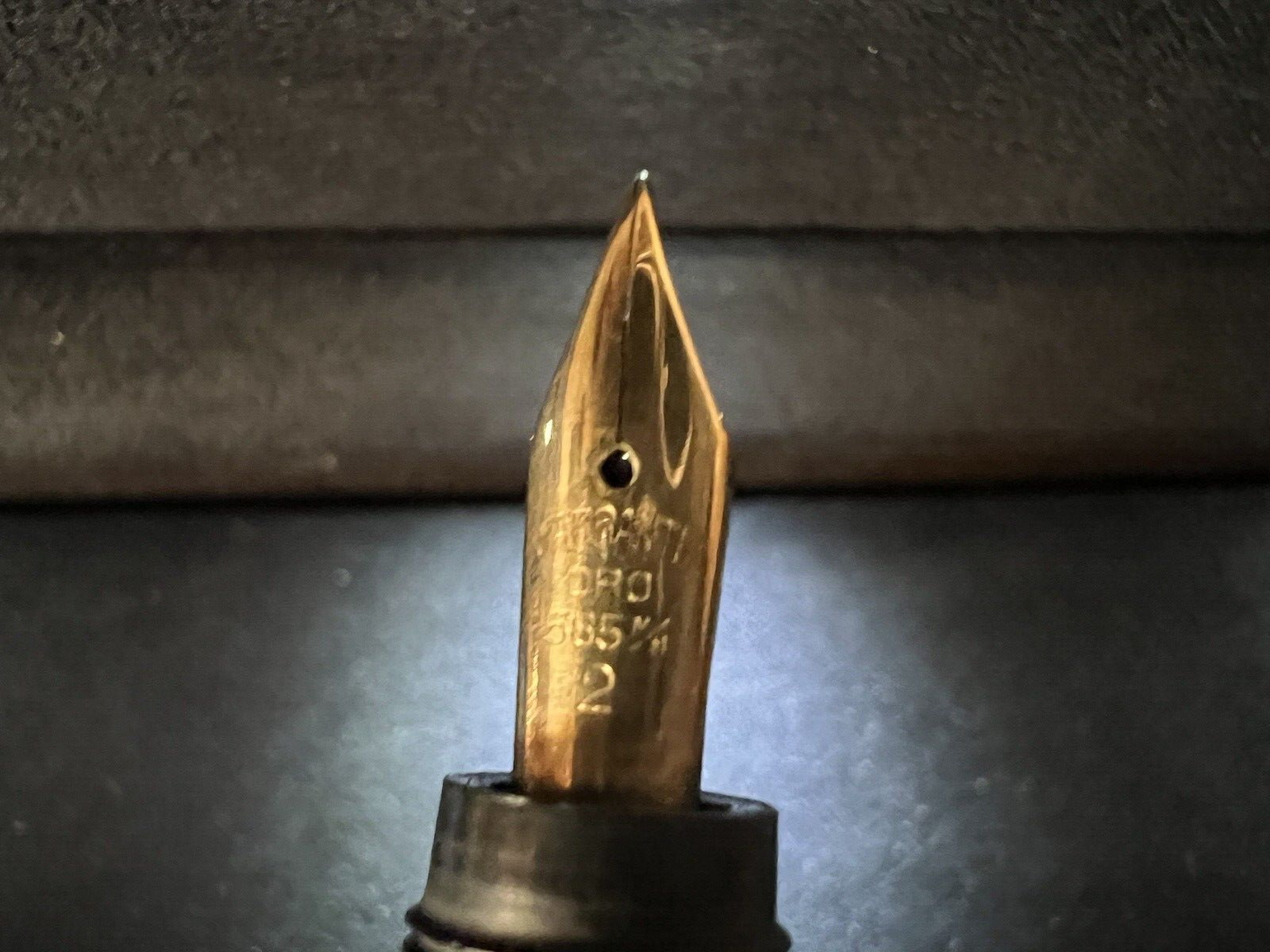 🔴 IDEAL penna stilografica retrattile pennino ORO 14 KT funziona vintage A