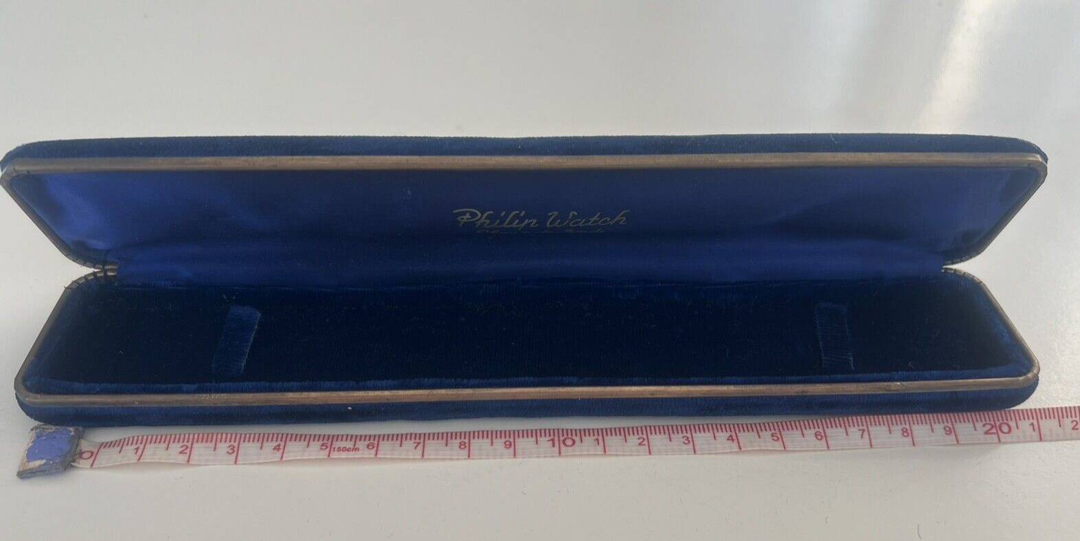 Philip Watch Box Wristwatch Case Velveteen Vintage