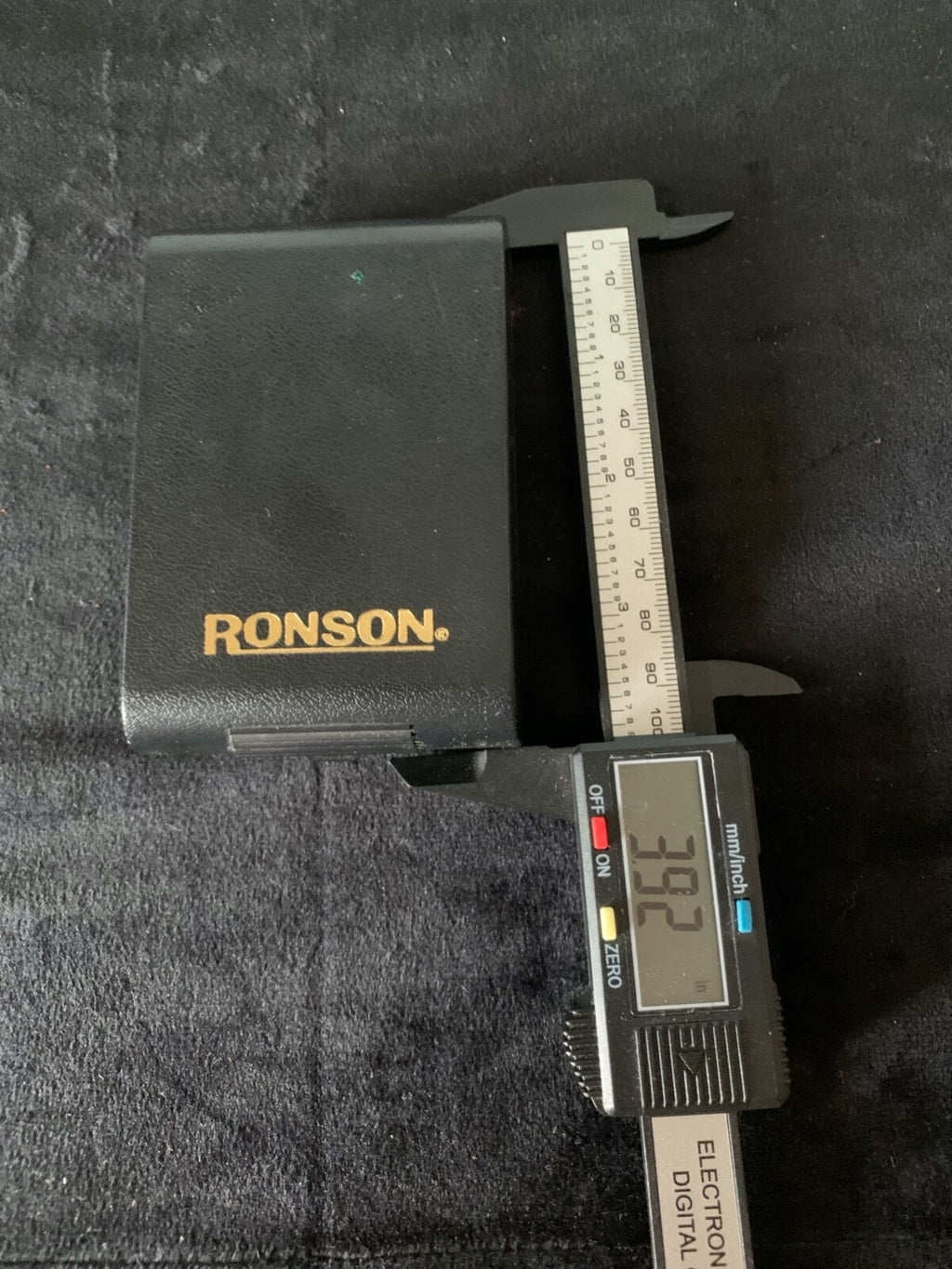 🔴 RONSON scatola accendino da collezione, INTERNO FELPATO vintage