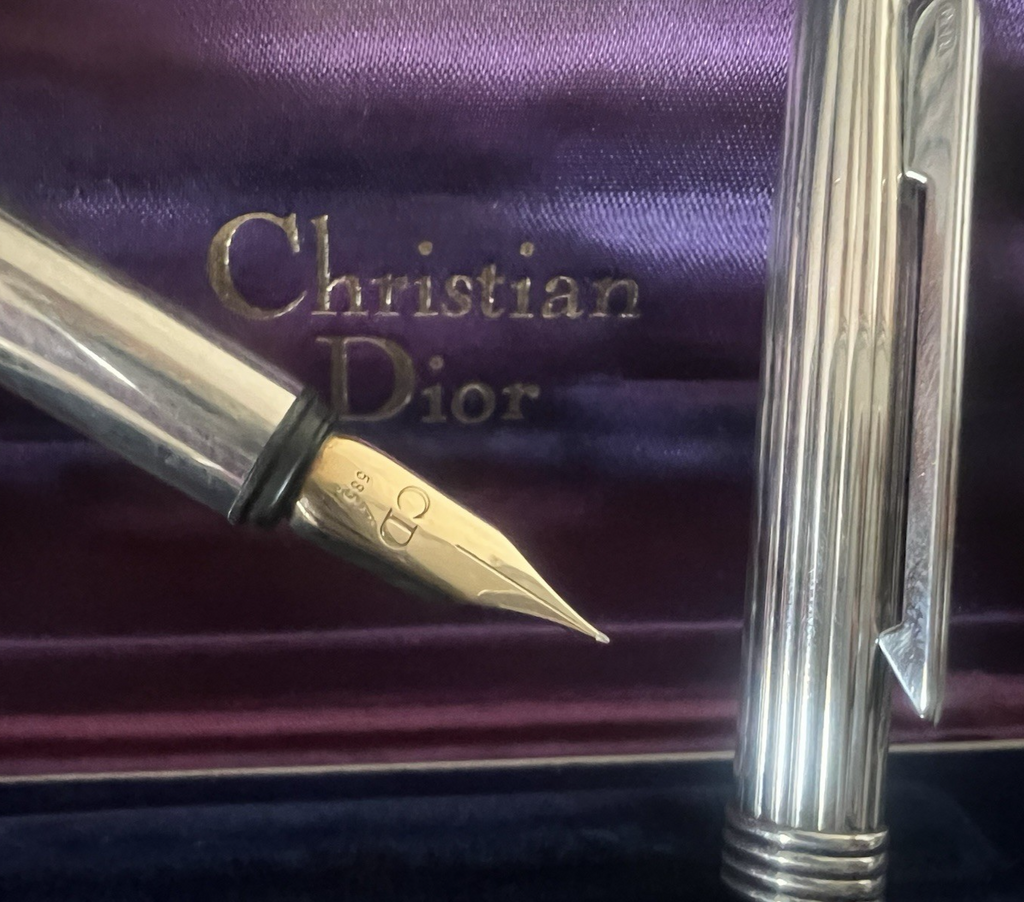 dior Stylo-Plume Stylo à Plume Argent 925 Montblanc Or F Cartouche Vintage