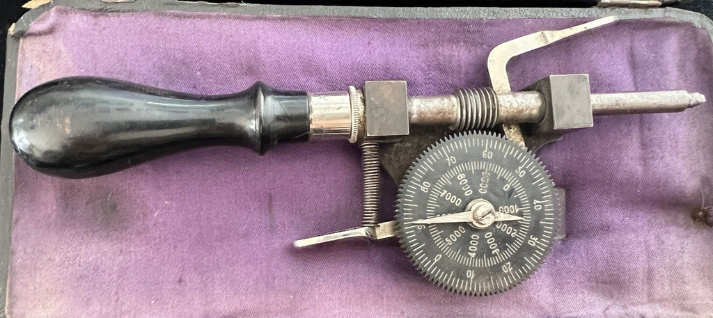 🔴 FILOTECNICA SALMOIRAGHI Tachimetro meccanico portatile x officina antico 1880