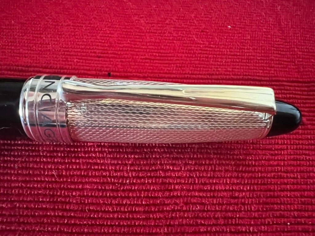 🔴 BALENCIAGA penna stilografica lacca nera a cartuccia Iridium Point garanzia