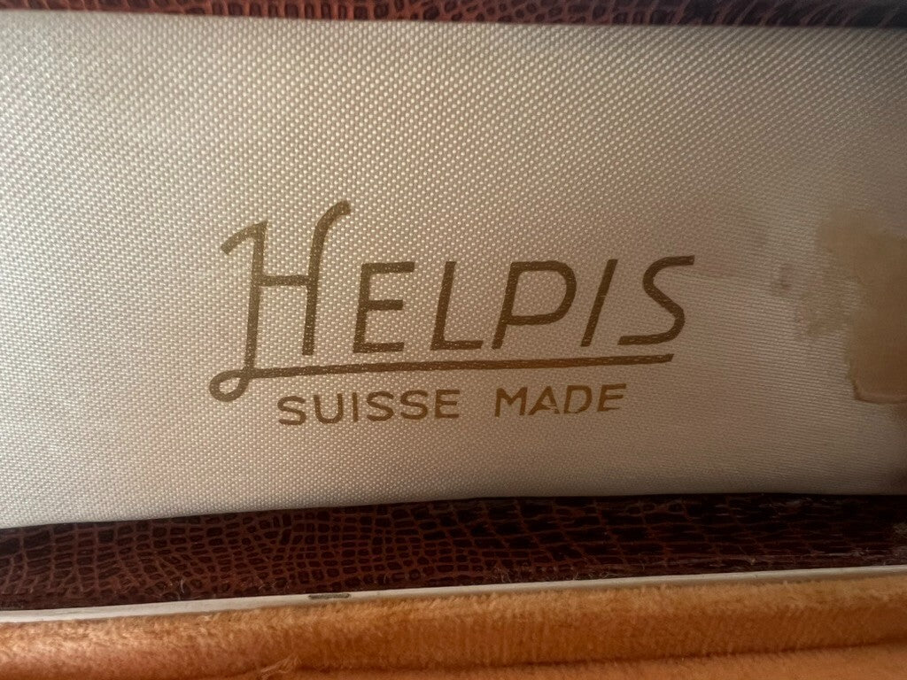 🔴 HELPIS box scatola orologio polso astuccio cofanetto effetto pelle vintage