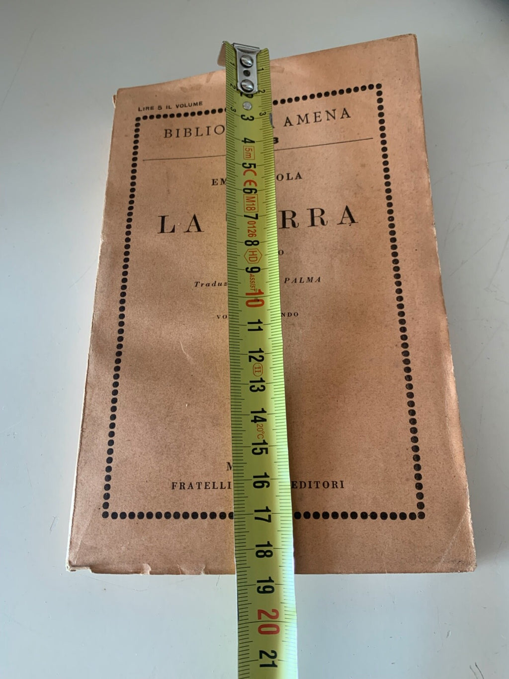 Livres Romans la Terre Emilio Zola Treves Editore Époque 1929