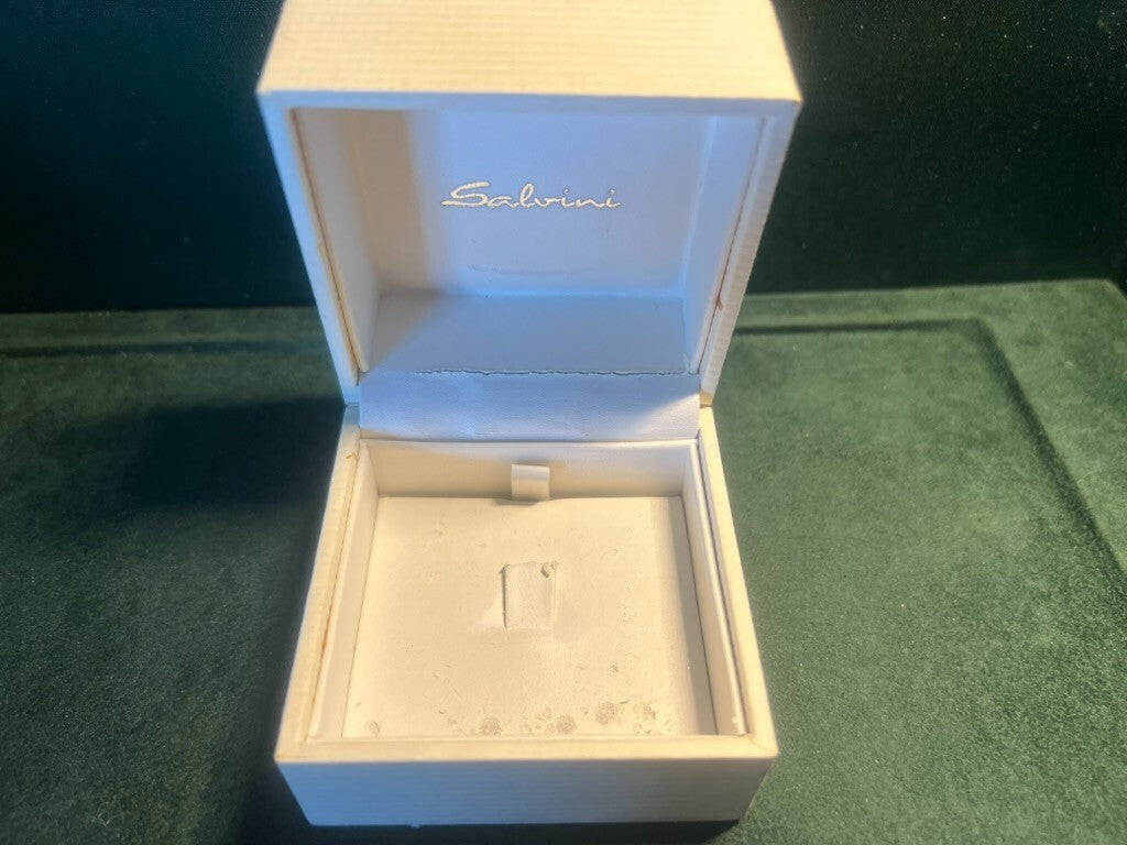 🔴 SALVINI scatola anello gioiello custodia astuccio cofanetto 6,9x6,9 cm