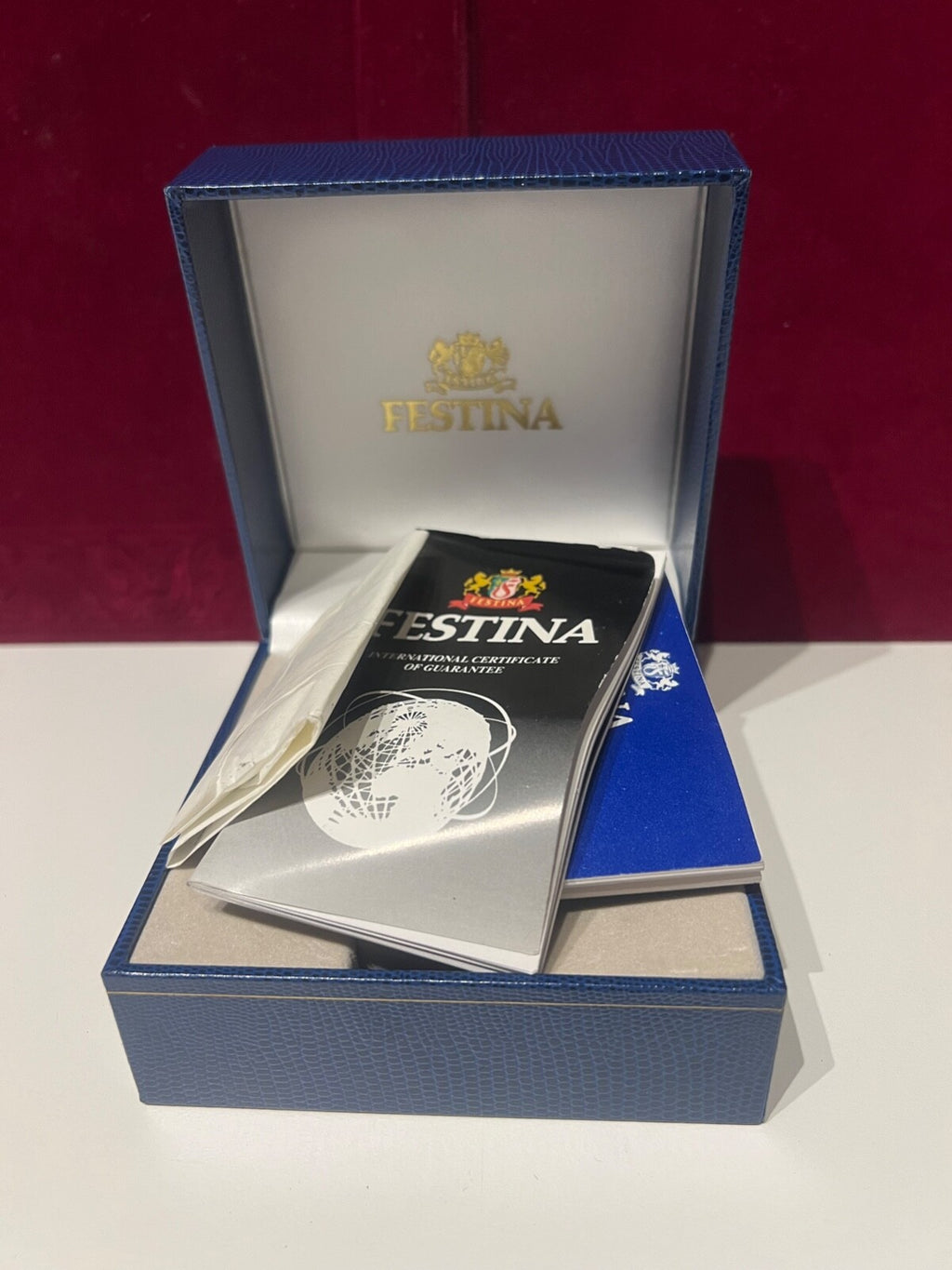 🔴 FESTINA box scatola orologio cal LS/68 garanzia istruzioni cofanetto custodia