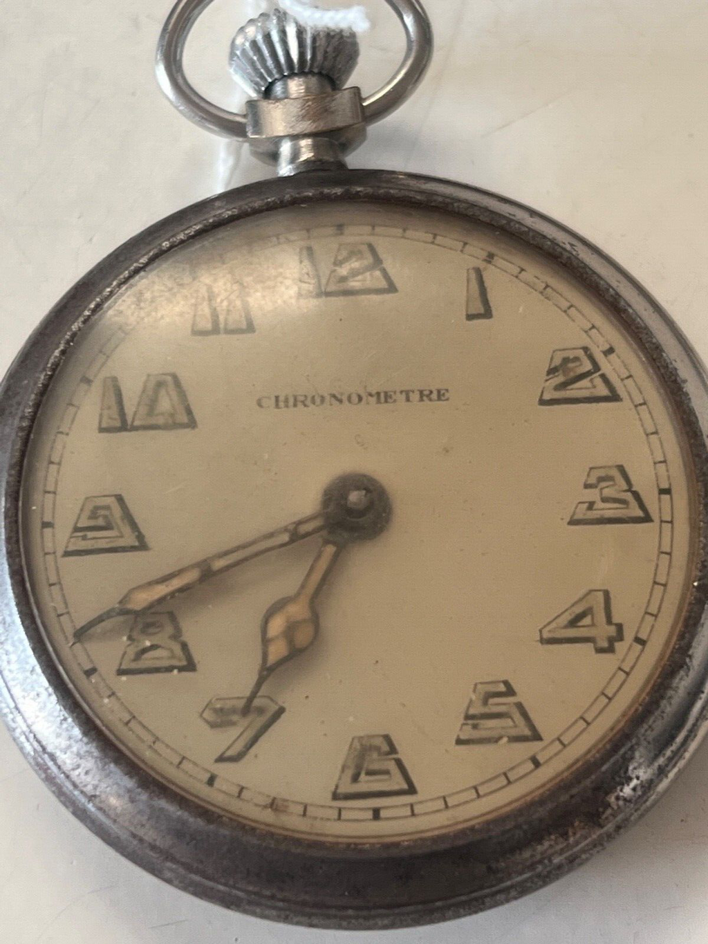 🔴 CHRONOMETRE orologio tasca uomo carica manuale da revisionare parti