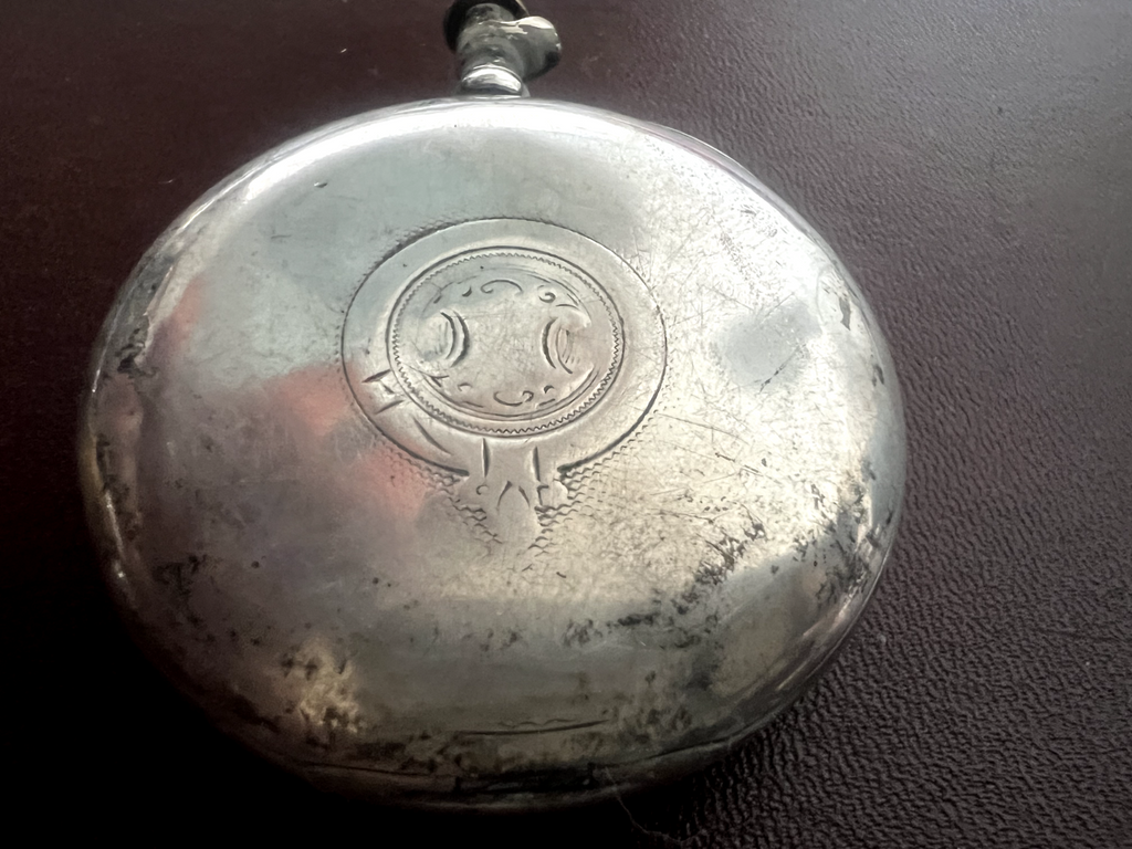🔴 Orologio tasca ARGENTO 800 uomo da revisionare parti vintage Moeris N 16