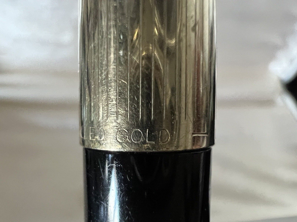 🔴 PELIKAN 30 penna stilografica placcata oro pennino ORO 14k cartuccia scrive