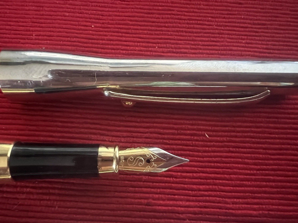 Stilus Pens Stylos-Plumes Chrome Cartouche Cinq Iridium Write 2 Stifte 
