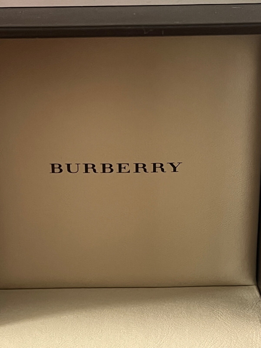 Burberry Boîtier Boîte Montre Coffret Housse Garantie Cuir Artificiel Marron 