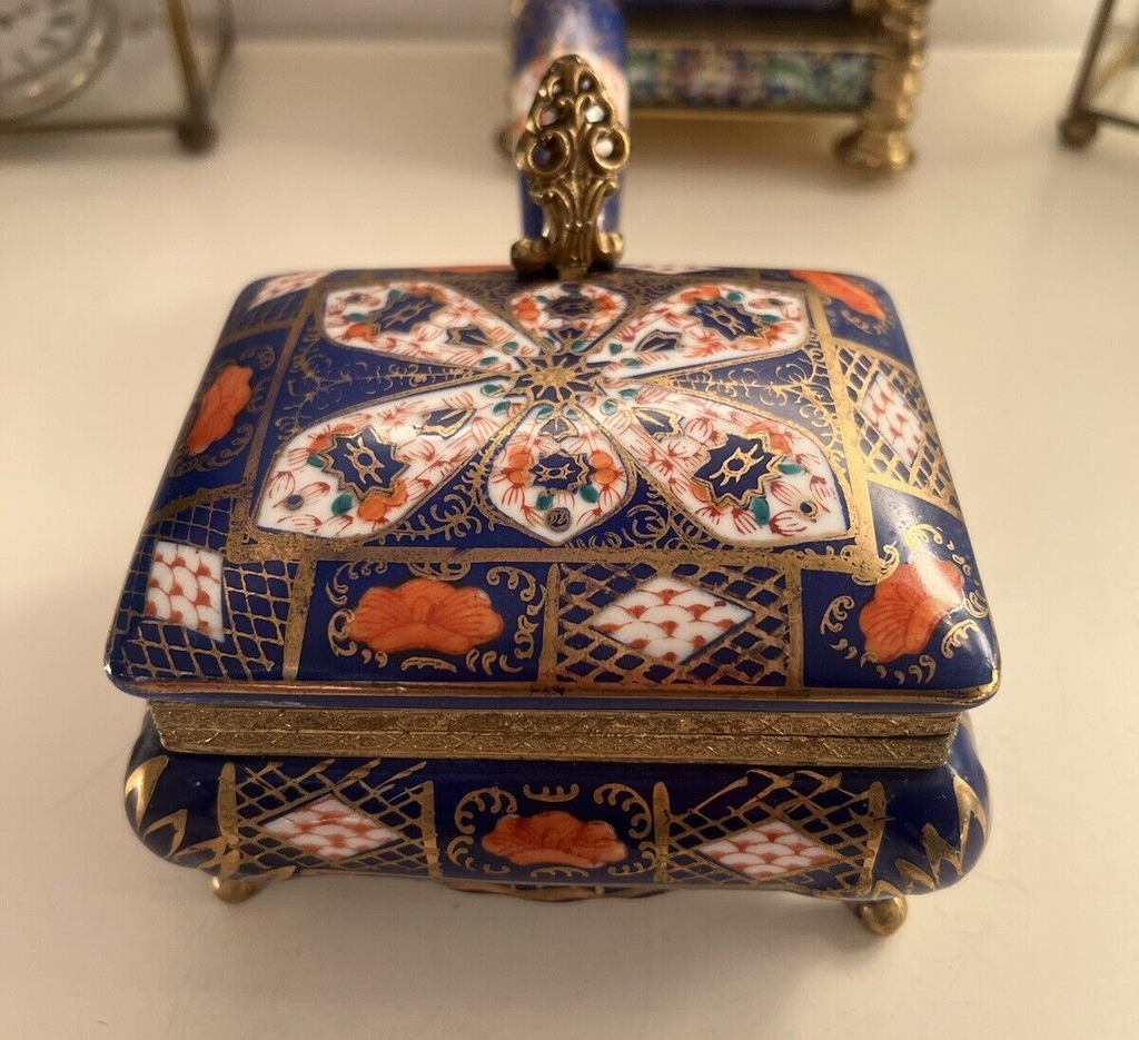 🔴 Handbemalter Keramik-Bonbonhalter/Kekshalter, vielseitig verwendbares Vintage-Tablett 