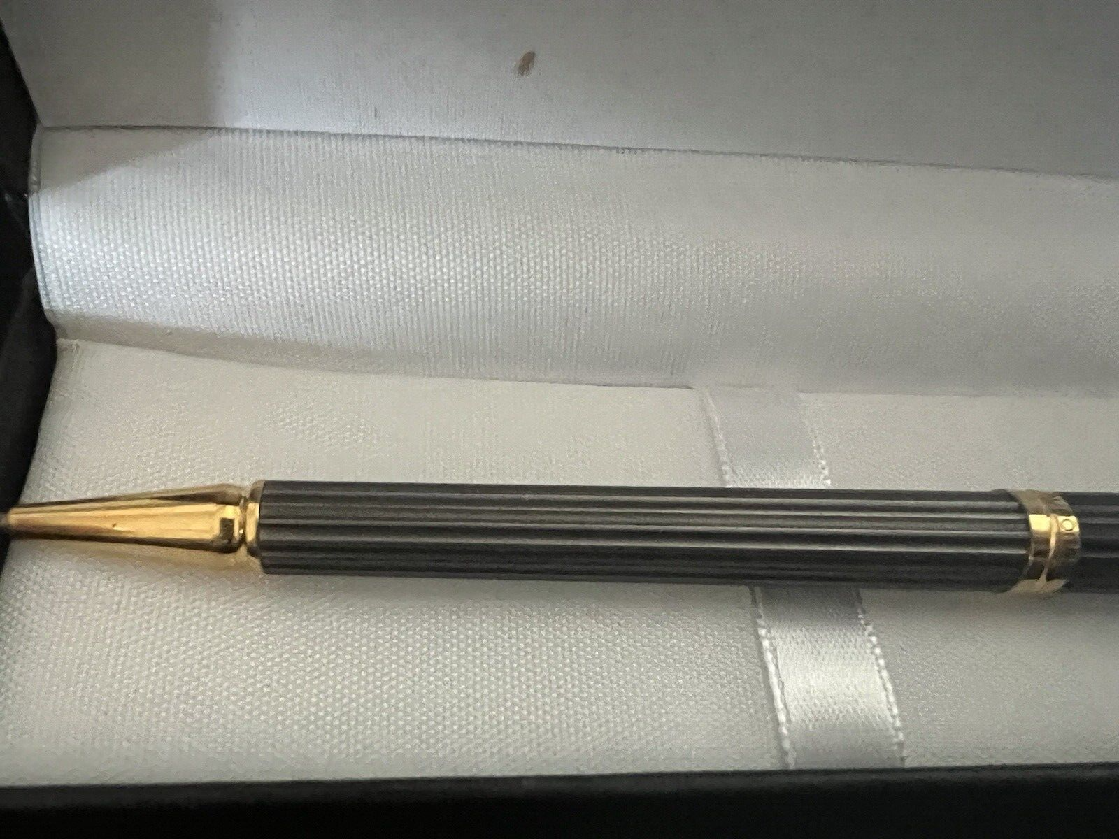 🔴 AURORA penna sfera KONA TITANIO bicolore profili laminati scrive B