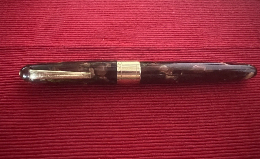 CONTESSA Stylo Plume En Celluloïd Avec Levier Original Vintage Années 30