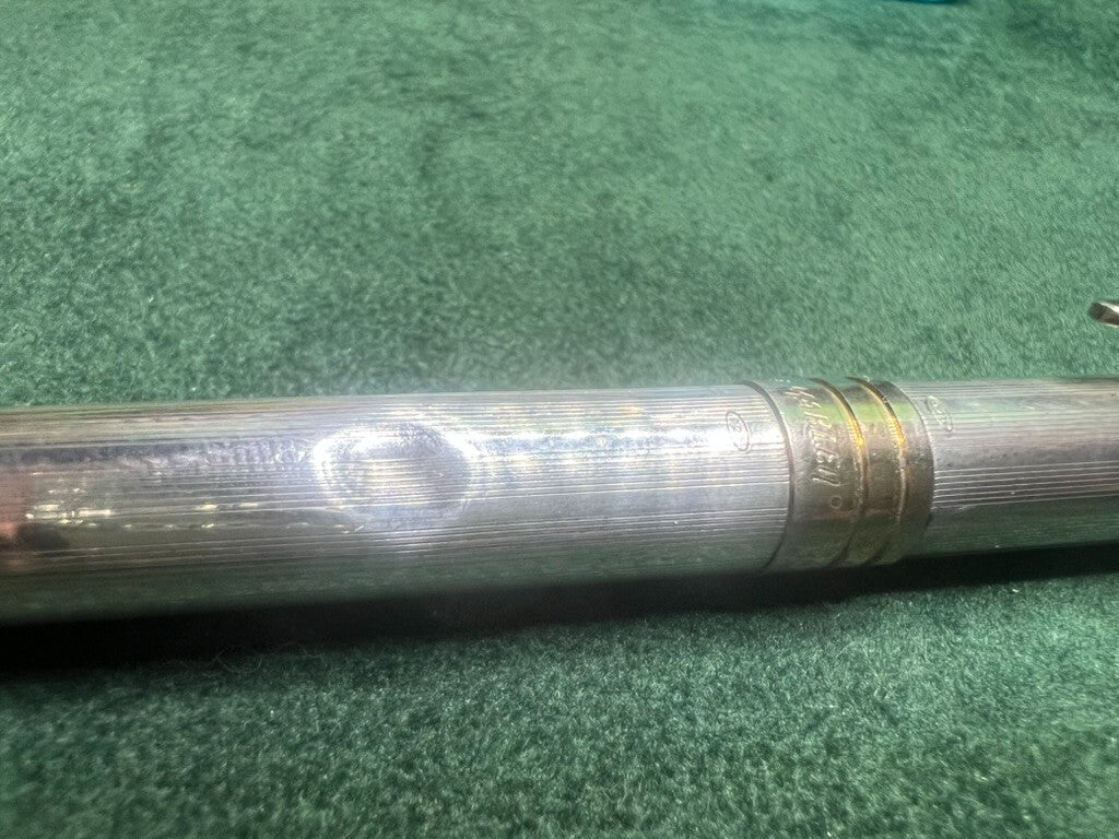 🔴 MARLEN penna stilografica ARGENTO 925 a cartuccia pennino iridium 7