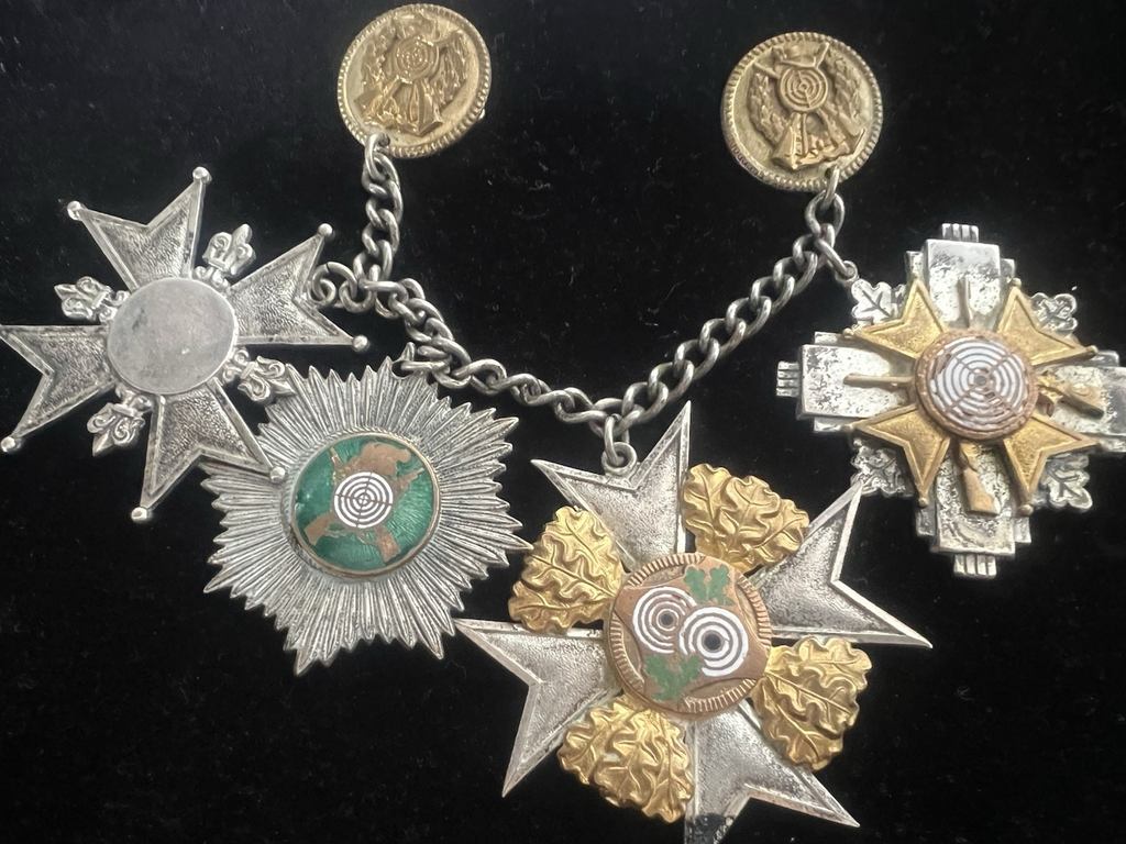 Poland Crosses Bridesmaid Medals Metal With Nail And Brooches Uniform Vintage
