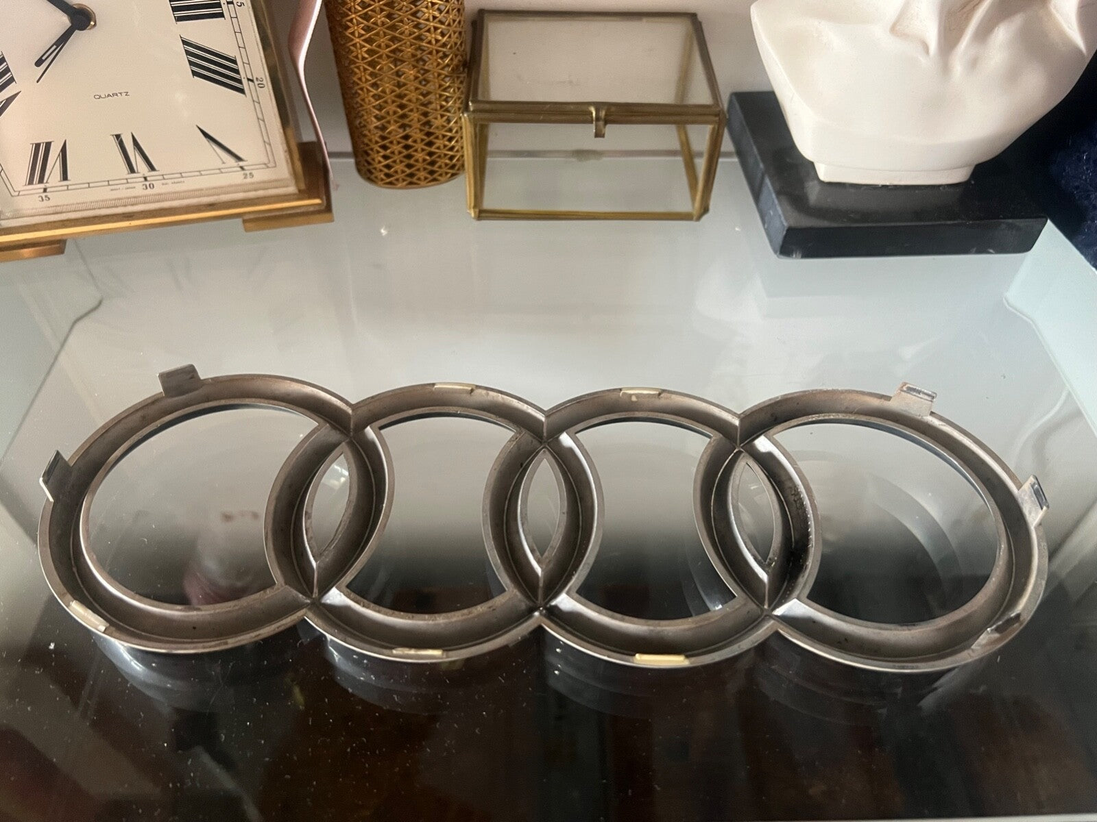 Audi A6 Écrit Armes Emblème Orrnement Voiture Vintage Original De 2000