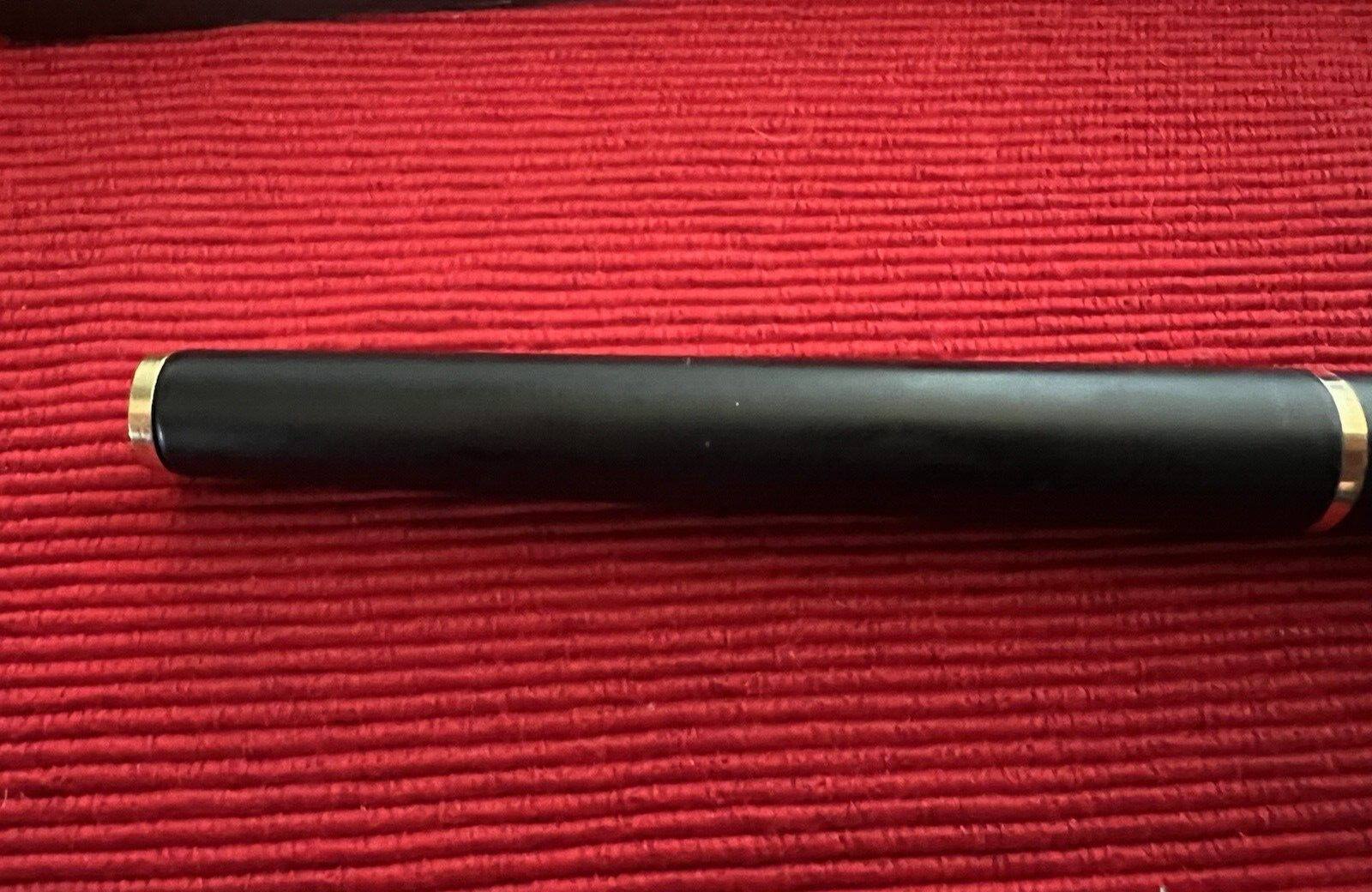 🔴 PARKER penna stilografica Arrow lacca nera profili dorati a cartuccia scrive