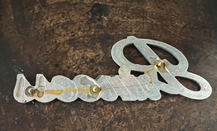 Austin Princess Armes Emblème Écrit Logo Plaque Voiture Métal Original 