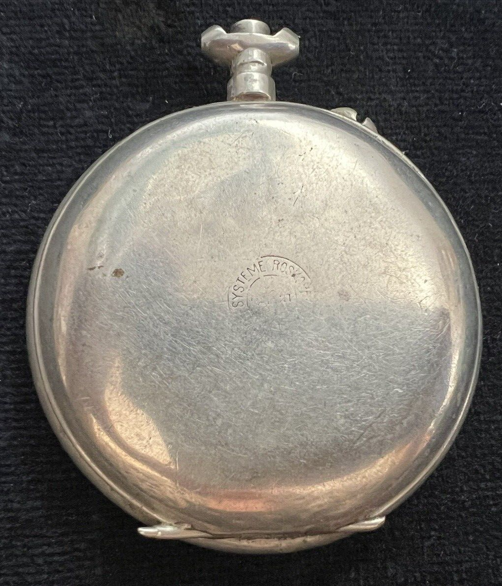 🔴 ROSSKOPF quadrante orologio tasca FERROVIE STATO da revisionare parti vintage