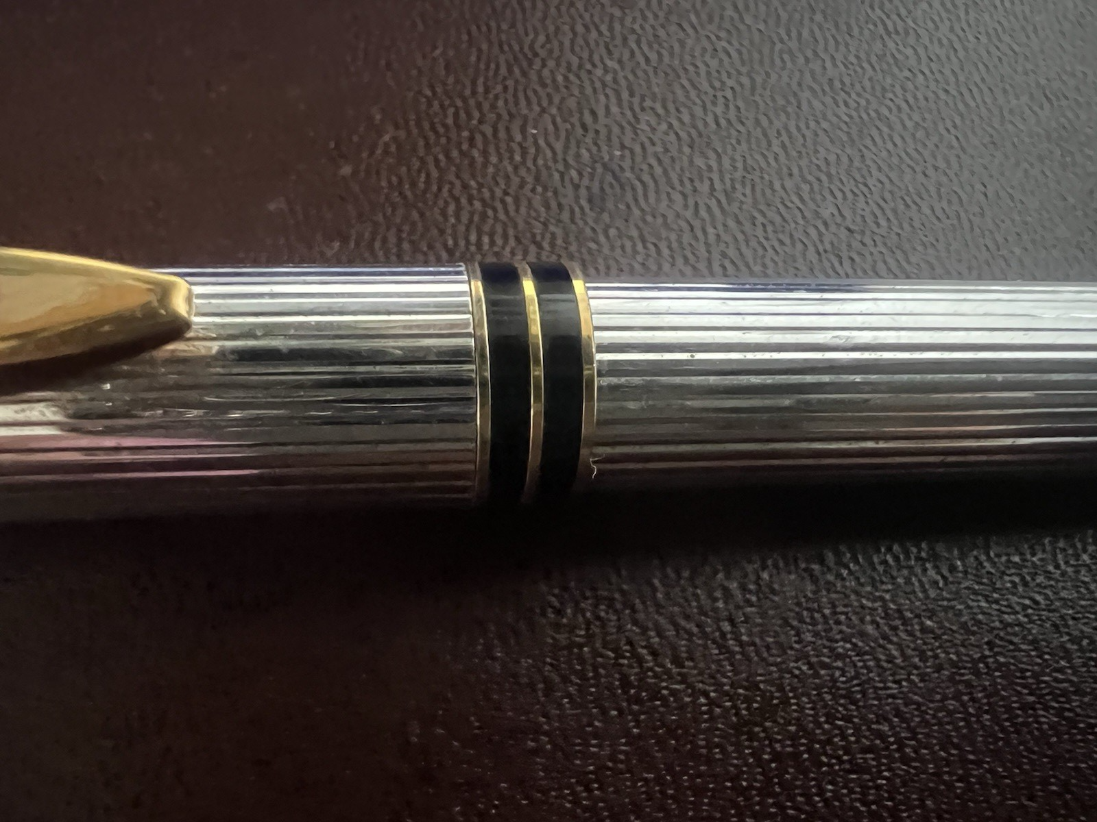 Waterman Stylo-Plume Stylo à Plume Capuche Tige Plaqué Argent Parties Recharge