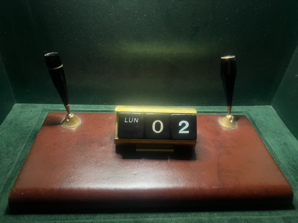 🔴 Base penna sfera stilografica sfera stiloforo dadi calendario scrivania