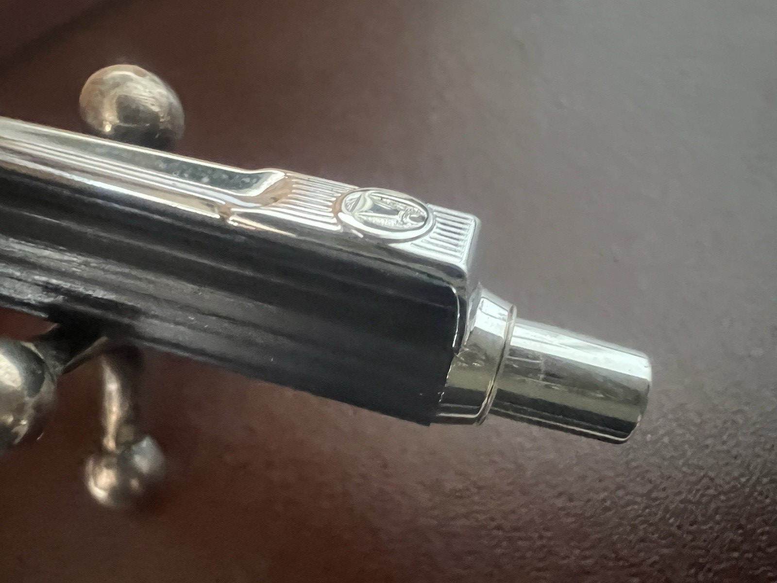 Ballograf Stylo-Plume Sphère Nordica Bouton Automatique Bleu Chrome Écrit Cru 