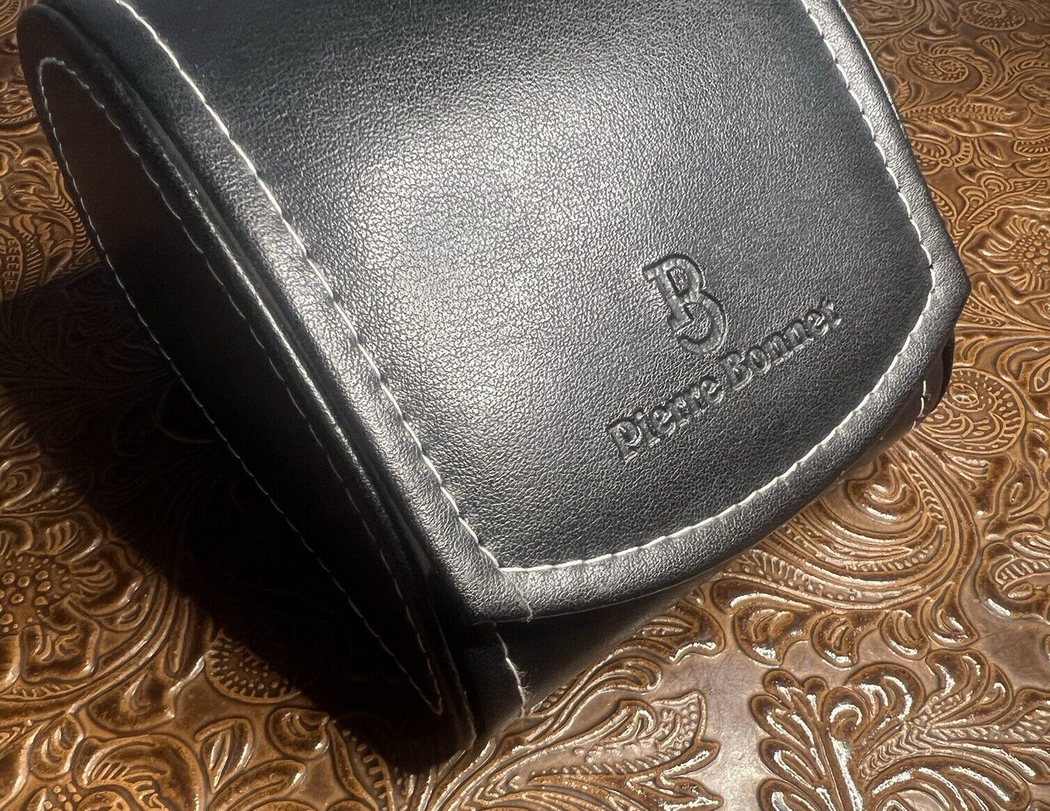 🔴 PIERRE BONNET box scatola orologio astuccio custodia pelle LOTTO 5 PEZZI