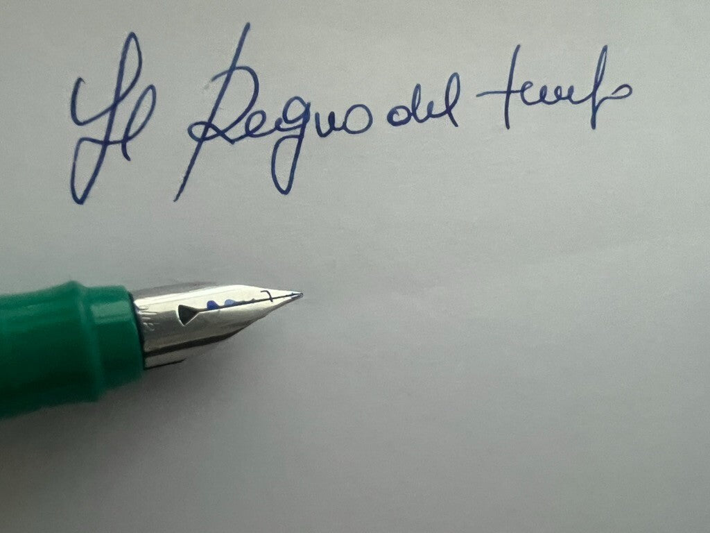 🔴 PELIKAN penna stilografica Primapenna VERDE profili cromati cartucce vintage