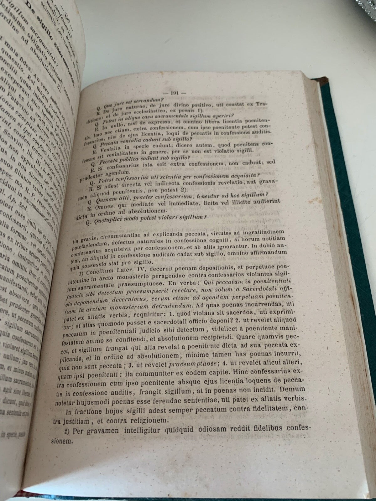 Livre Theologie Moralis Thomas Bellacosa Altera Latin Antique 1891 